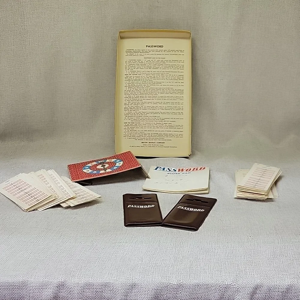 ‎Vintage 1962 Milton Bradley Password Board Game #4260 -Volume 7. Used